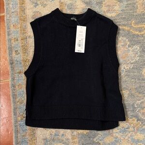 French connection Navy Sleeveless Knit Top